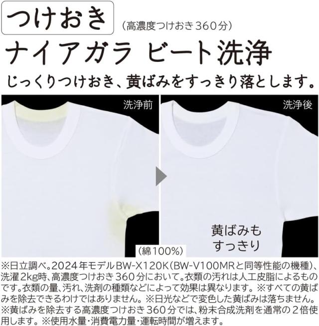 HITACHI 日立 洗濯機 10kg 縦型 全自動 ビートウォッシュ BW-V100MR W「Aエリア限定配送」_6