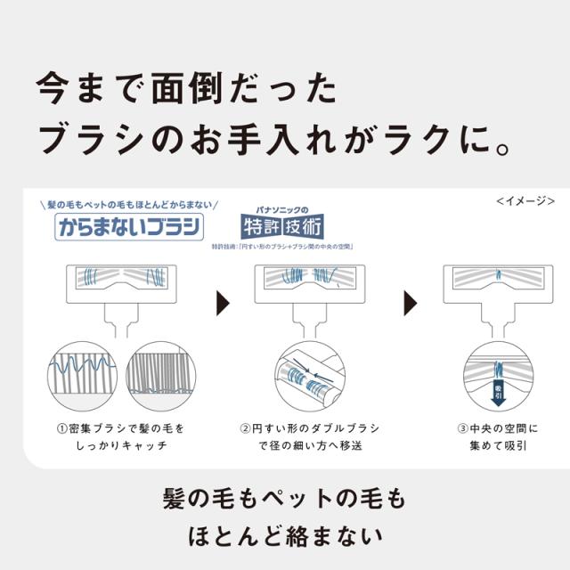Panasonic パナソニック 「在庫限り」●掃除機 コードレス セパレート型コードレススティック掃除機 MC-NS100K-W ホワイト_6
