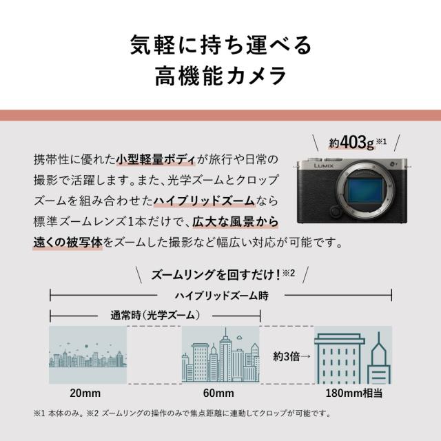 Panasonic パナソニック DC-S9N-D(キャメルオレンジ) LUMIX S9 広角ズームレンズキット_3