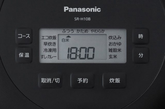 Panasonic パナソニック SR-H10B-K(ブラック)　 IHジャー炊飯器 備長炭釜 5.5合炊き