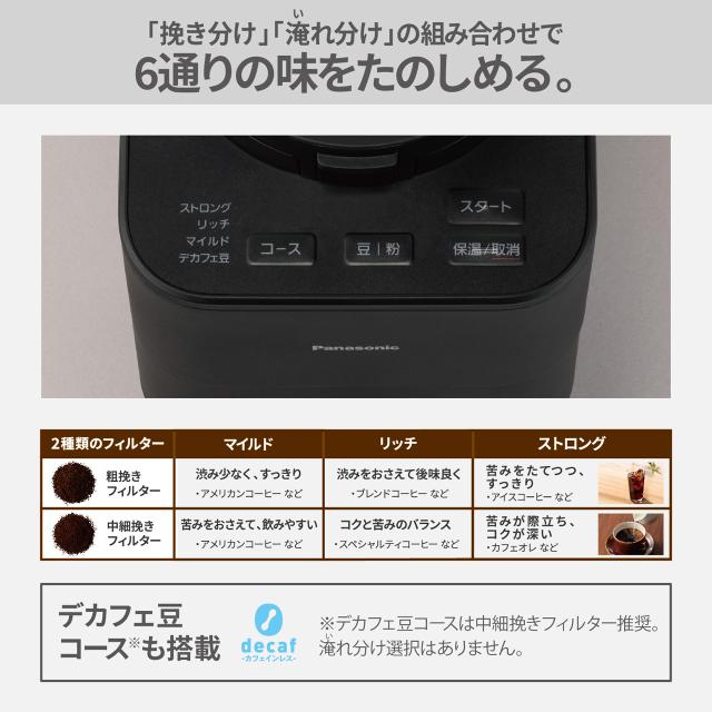Panasonic パナソニック コーヒーメーカー おすすめ ドリップコーヒー