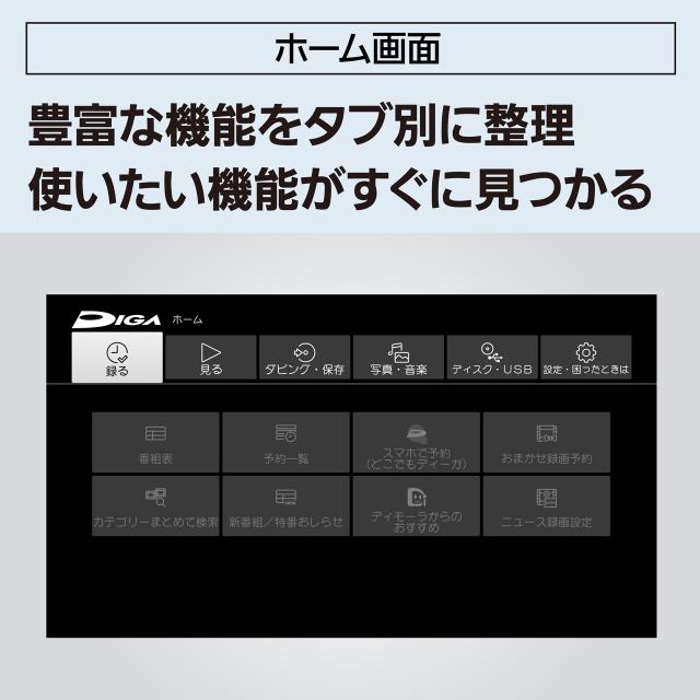 Panasonic パナソニック DMR-2W103 1TB ディーガ ブルーレイディスクレコーダー DIGA
