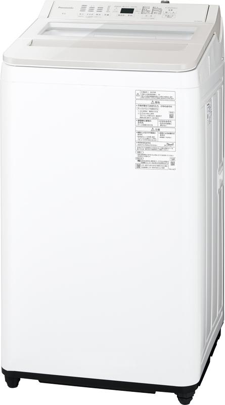 【5年間延長保証込】Panasonic パナソニック 洗濯機 8kg 縦型 全自動 FAシリーズ NA-FA8H5 W ホワイト「Aエリア限定配送」