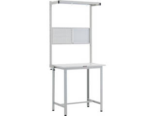 TRUSCO/トラスコ中山 【代引不可】HAE型立作業台 W900XD750 ツールハンガーフルセット付 ホワイト色 HAE-0975THFS Wの通販は