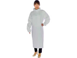 TRUSCO/トラスコ中山 耐薬品性ハイネックスモック フリーサイズ CR-HSMの通販は