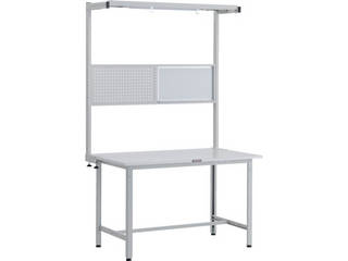 TRUSCO/トラスコ中山 【代引不可】RAE型作業台 W1200XD900 ツールハンガーフルセット付 ホワイト色 RAE-1209THFS W 54,219円