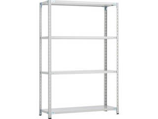 TRUSCO/トラスコ中山 【代引不可】CB型セミボルトレス軽量棚 900X600XH1800 4段 ホワイトグレー色 CB-6364-WGの通販は