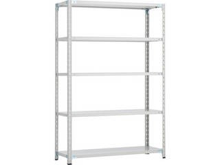 TRUSCO/トラスコ中山 【代引不可】CB型セミボルトレス軽量棚 1500X450XH1800 5段 ホワイトグレー色 CB-6545-WGの通販は