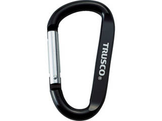 TRUSCO トラスコ中山 まとめ買い カラビナ 線径8mmX80mm D型 ブラック100個 TKN880BKBOXの通販は