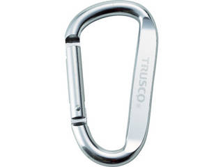 TRUSCO トラスコ中山 まとめ買い カラビナ 線径8mmX80mm D型 シルバー100個 TKN880SVBOXの通販は