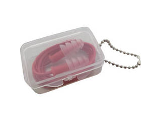 TRUSCO トラスコ中山 まとめ買い 耳栓シリコンフランジ型 金属探知反応タイプ(コード付き、ケース入り)50組 DEP-209SC50Pの通販は