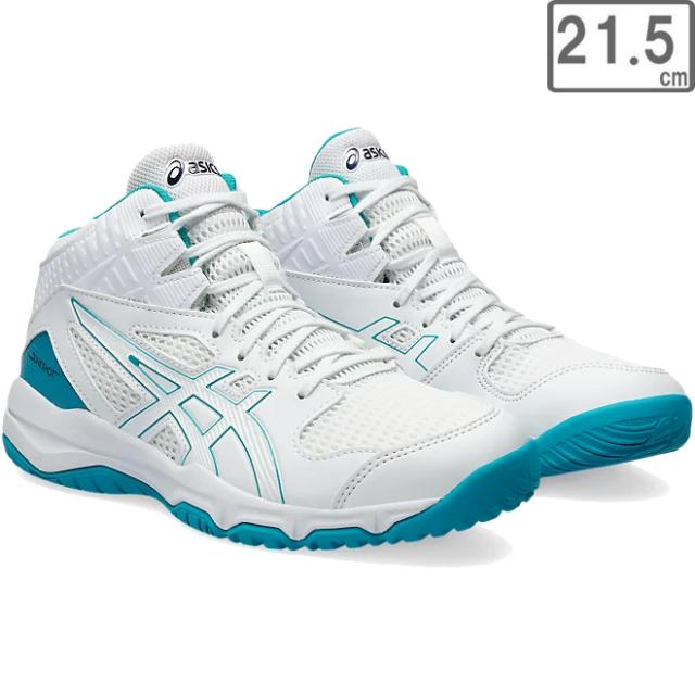asics アシックス 【キッズ】DUNKSHOT MB 9 【ホワイト/ラグーン】【21.5cm】 1064A006の通販は 5,129円