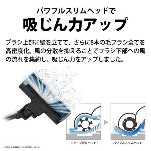 SHARP シャープ ■EC-PR10-Bコードレススティック掃除機「RACTIVE Airpower(ラクティブ エア)」ブラック系