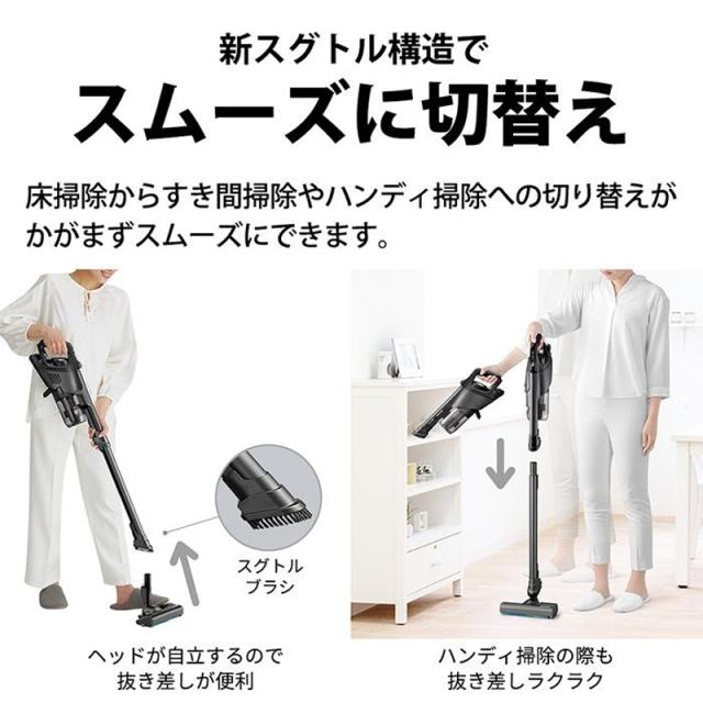 SHARP シャープ ■EC-PR10-Bコードレススティック掃除機「RACTIVE Airpower(ラクティブ エア)」ブラック系