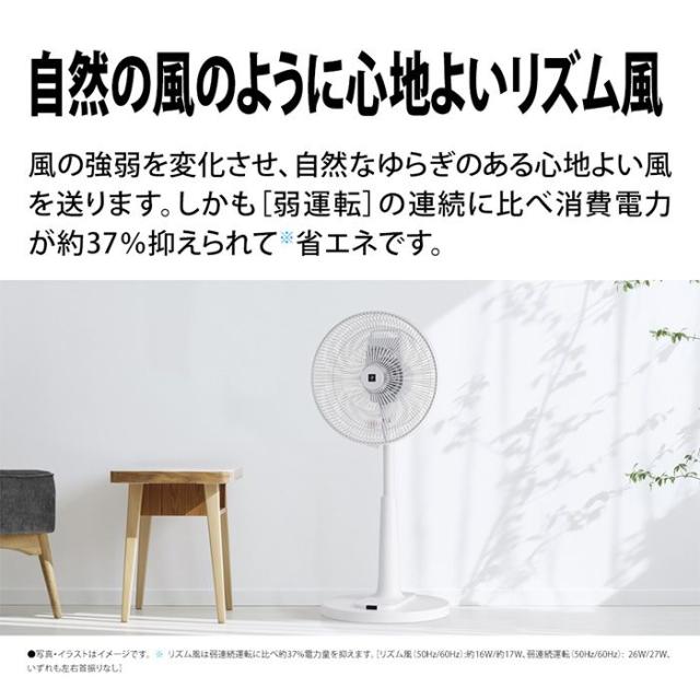 SHARP シャープ リビング扇風機 ACモーター 30cm7枚羽根 プラズマクラスター リモコン有 PJT3AS W ホワイト