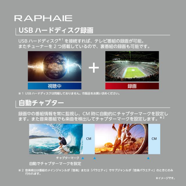 DOSHISHA ドウシシャ RL43RD02 43V型 4K 液晶テレビ RAPHAIE