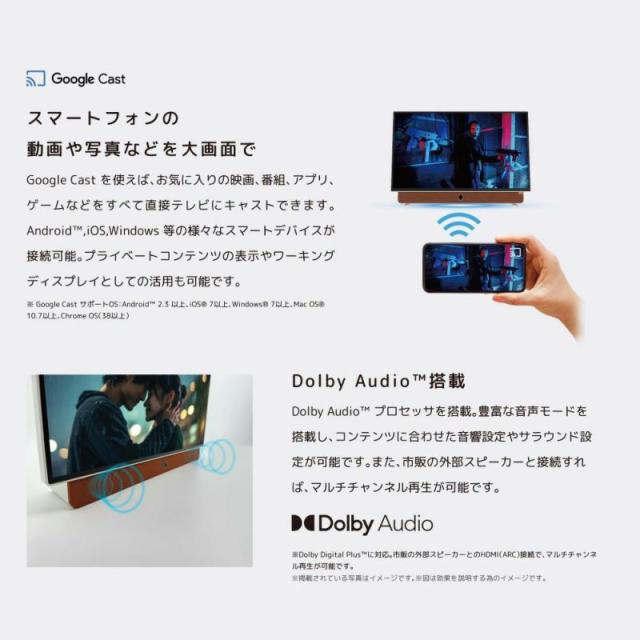 ORION オリオン PDG-241FB 24V型 フルハイビジョン ポータブルチューナーレステレビ GoogleTV搭載_9