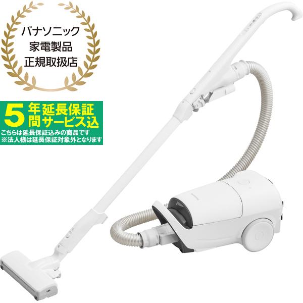 【5年間延長保証込】Panasonic パナソニック MC-JP890K-W 紙パック式キャニスター掃除機 ホワイト