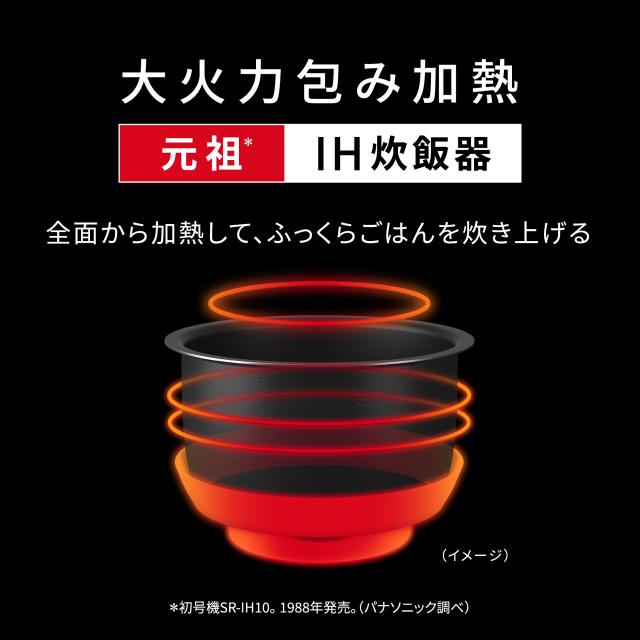 Panasonic パナソニック 炊飯器 おすすめ 5.5合炊き 可変圧力IHジャー炊飯器 おどり炊き SR-N510E-K_6