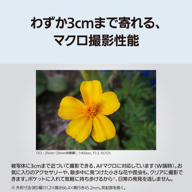 【5年間延長保証込】Panasonic パナソニック DC-TX3-K ブラック LUMIX TX3 コンパクト デジタルカメラ ルミックス_7