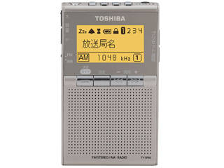 TOSHIBA/東芝 TY-SPR6-N(サテンゴールド) LEDライト付きポケットラジオ
