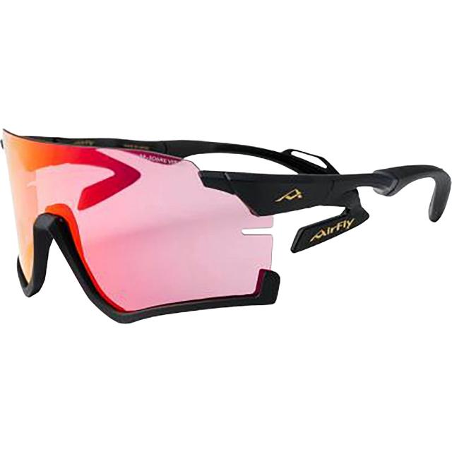 Airfly エアフライ 【ユニセックス】鼻パッドがないスポーツサングラス ピンクミラーシリンダーレンズ装着 AF-306 C-2RE