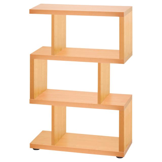 デザインラック3段 ナチュラルの通販は 14,125円