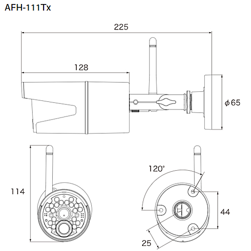 CARROT キャロットシステムズ AFH-111TＸ  Alter+/オルタプラス   AFH-101専用増設カメラ 200万 画素フルハイビジョン 無線_3