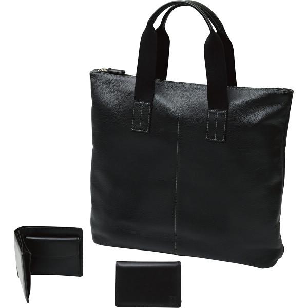 良品工房 日本製牛革バッグ・財布・名刺れセット ブラック T301ー242-241の通販は