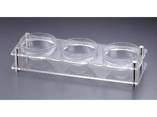 エムズジャパン アクリル　コンディメントスタンド／１段３穴　Ｂ３０−３　の通販は