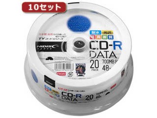 HIDISC/ハイディスク 【10セット】HI DISC CD-R(データ用)高品質 20枚入 TYCR80YPW20SPX10