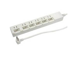 YAZAWA YAZAWA 【10個セット】個別スイッチ付節電タップ  Y02662WHX10