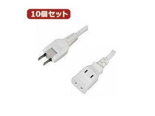 YAZAWA YAZAWA 【10個セット】 耐トラ付タップ2個口 Y02203WHX10の通販は電源タップ・延長コード