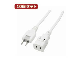 YAZAWA YAZAWA 【10個セット】 耐トラ付タップ2個口 Y02201WHX10