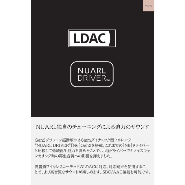 NUARL ヌアール N6LITE-GR N6 Lite EARBUDS 完全ワイヤレスイヤホン グレー_6