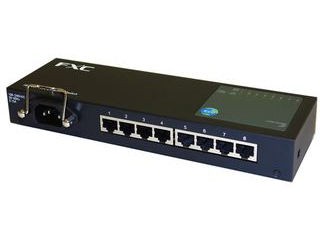 FXC 8ポート 10/100/1000Mbps タップ型イーサネットスイッチ ES1008TPの通販は 13,895円