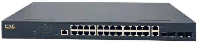 FXC 24ポート 10/100/1000Mbps および 4ポートSFP 管理機能付スイッチ FXC5728