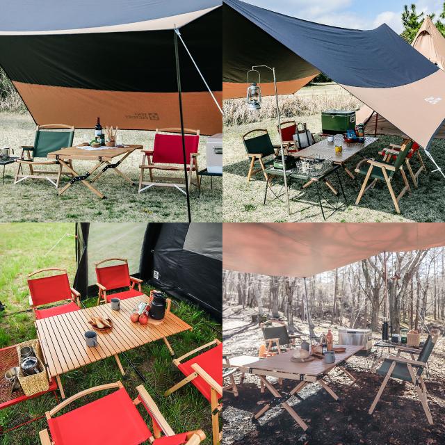 TENT FACTORY テントファクトリー ZEL ロールトップテーブル120N ベージュ ZELRT120N_4