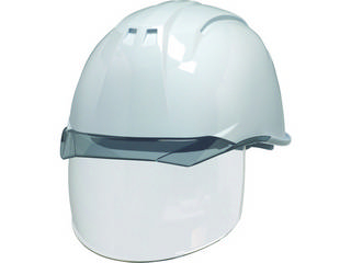 DICプラスチック 透明バイザーヘルメット(シールド面付) AA11EVO-CS KP 白/スモーク AA11EVO-CS-HA6-KP-W/S