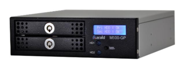 ACCORDANCESYSTEMS 2.5インチSATAII to SATAII 5.25インチハーフサイズ内蔵型ミラーRAIDユニット 黒 ARAID M500-A/B