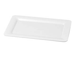 WAKAIZUMI 若泉漆器 ニューホワイト　渕丸長角皿