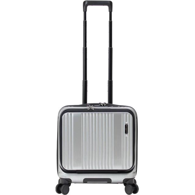 BERMAS バーマス インターシティ フロントオープン スクエア 4輪 33L 39cm 【シルバー】 60523