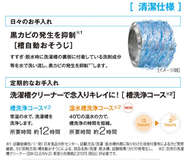 AQUA アクア ドラム式 全自動洗濯機 洗濯8Kg 左開き AQUA(アクア)AQW-F8N W ホワイト　「まごころ配送」_10