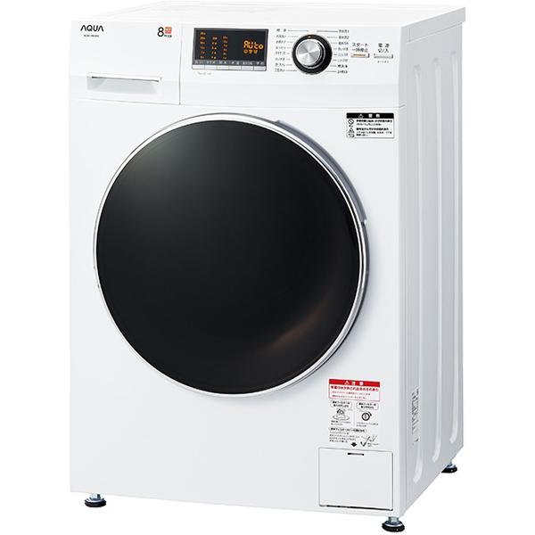 AQUA/アクア 【まごころ配送】【標準配送設置無料！】AQW-F8N-W(ホワイト)　ドラム式洗濯機【洗濯・脱水容量：8.0 Kg】の通販は