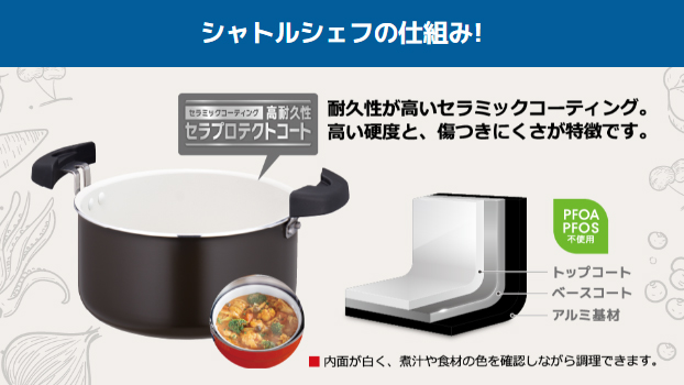 THERMOS サーモス KBJ-3002-NVY(ネイビー)　真空保温調理器シャトルシェフ 2.8L(3〜5人用)｜詳細画像