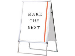 ToKiSeI/常磐精工 【代引不可】ポスターグリップスタンド看板 屋外用 B2両面シルバー (防水パック付) BOPGSKB2RSの通販は