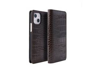 abbi SIGNATURE abbi SIGNATURE LIPARI イタリアンレザーダイアリーケース for iPhone 13 mini ダークブラウン ABS21790i13