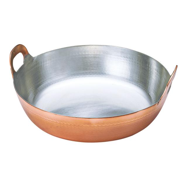 MARUSHIN 丸新銅器 SA銅 揚鍋(槌目入り) 36cm