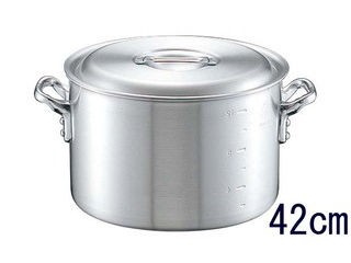 nakao 中尾アルミ製作所 アルミ　キング　半寸胴鍋（目盛付）４２cmの通販は