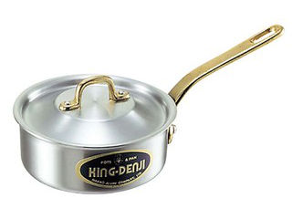 nakao 中尾アルミ製作所 キングデンジ　浅型片手鍋（目盛付）２７cm 10,793円
